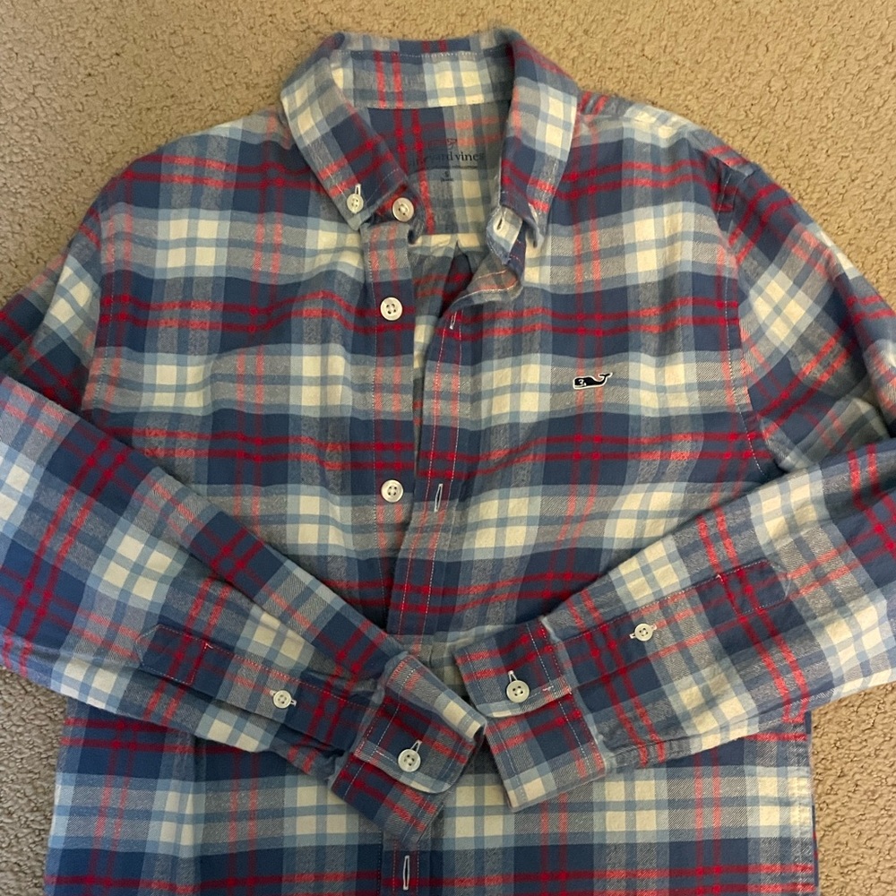 Vineyard Vines boys plaid flannel
